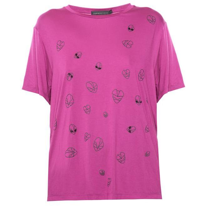 Camiseta Tshirt Estampada Rosa ETs
